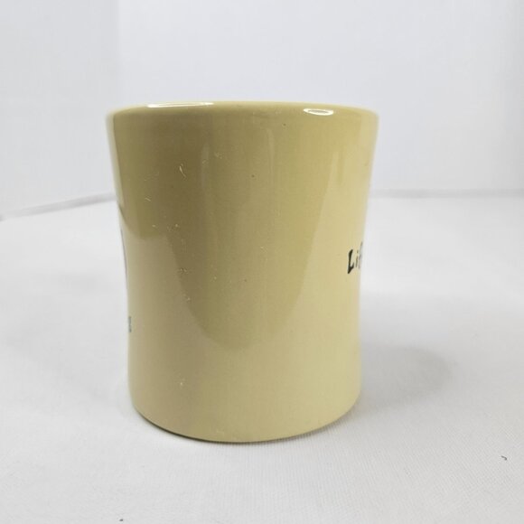 Good Home Life Is Good Love Bug Mug Yellow Coffee Tea Cocoa Cup - Picture 3 of 9